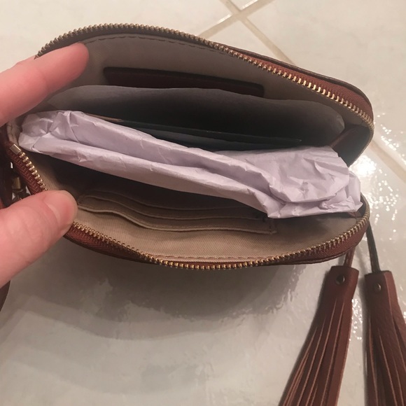 NWT Frye Paige Wristlet Cognac - Picture 4 of 6